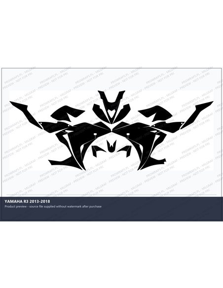 PPF Template - YAMAHA R3 2013-2018