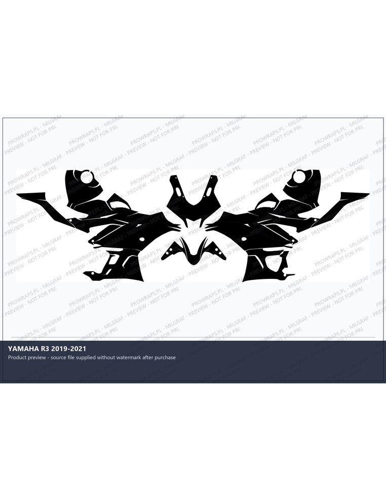 PPF Template - YAMAHA R3 2019-2021