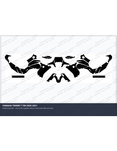 PPF Template - YAMAHA TENERE T 700 2020-2021