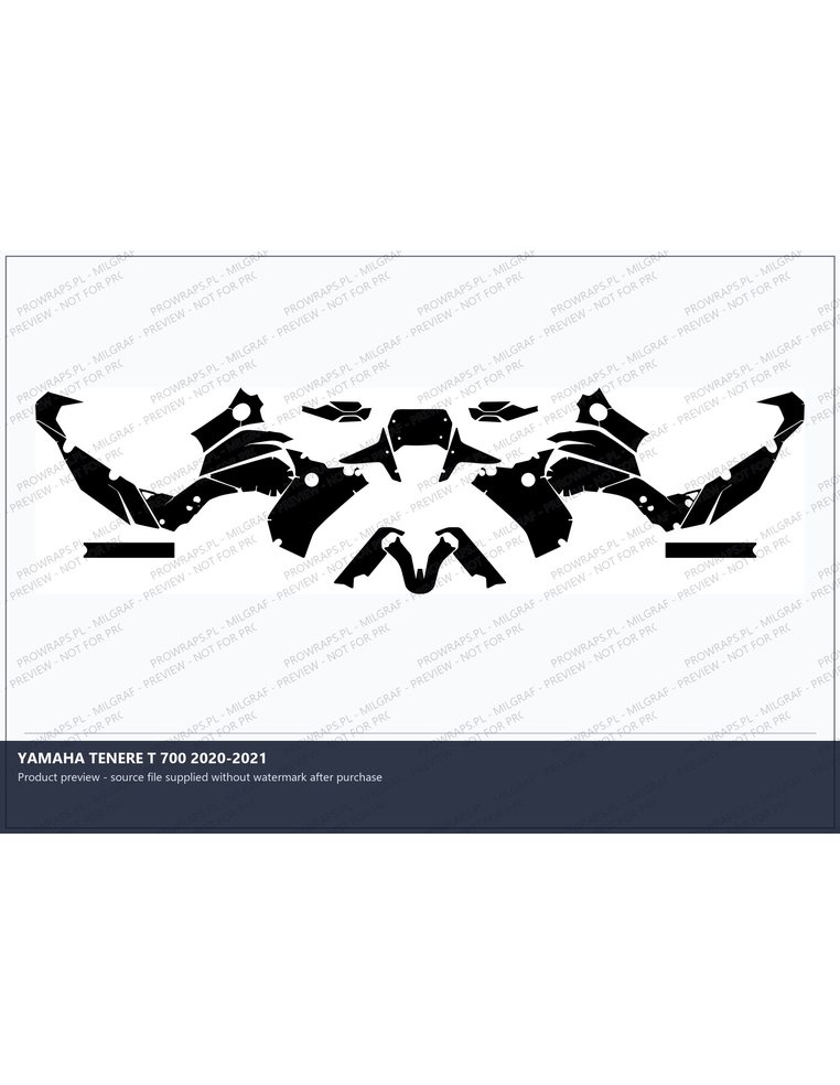 PPF Template - YAMAHA TENERE T 700 2020-2021