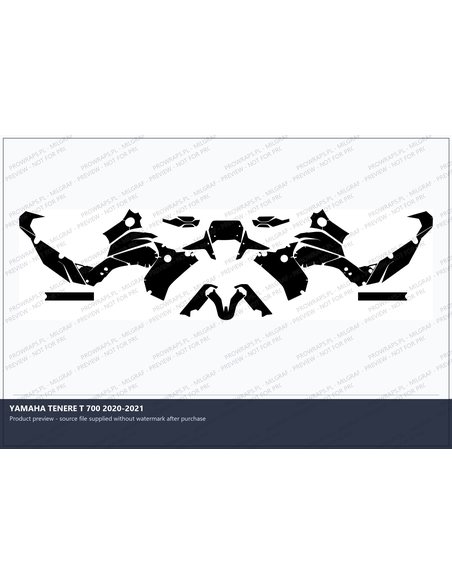 PPF Template - YAMAHA TENERE T 700 2020-2021