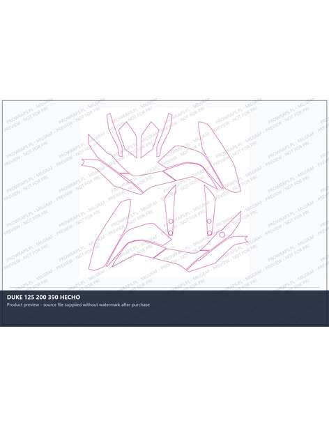 PPF Template - DUKE 125 200 390 HECHO