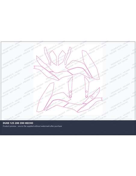 PPF Template - DUKE 125 200 390 HECHO