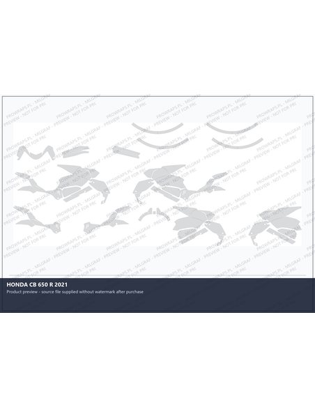 PPF Template - HONDA CB 650 R 2021