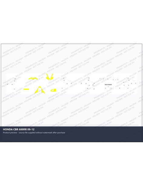 PPF Template - HONDA CBR 600RR 09-12