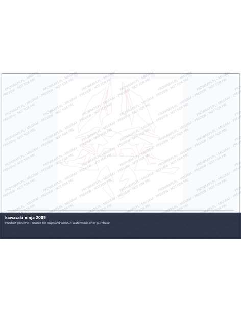PPF Template - kawasaki ninja 2009