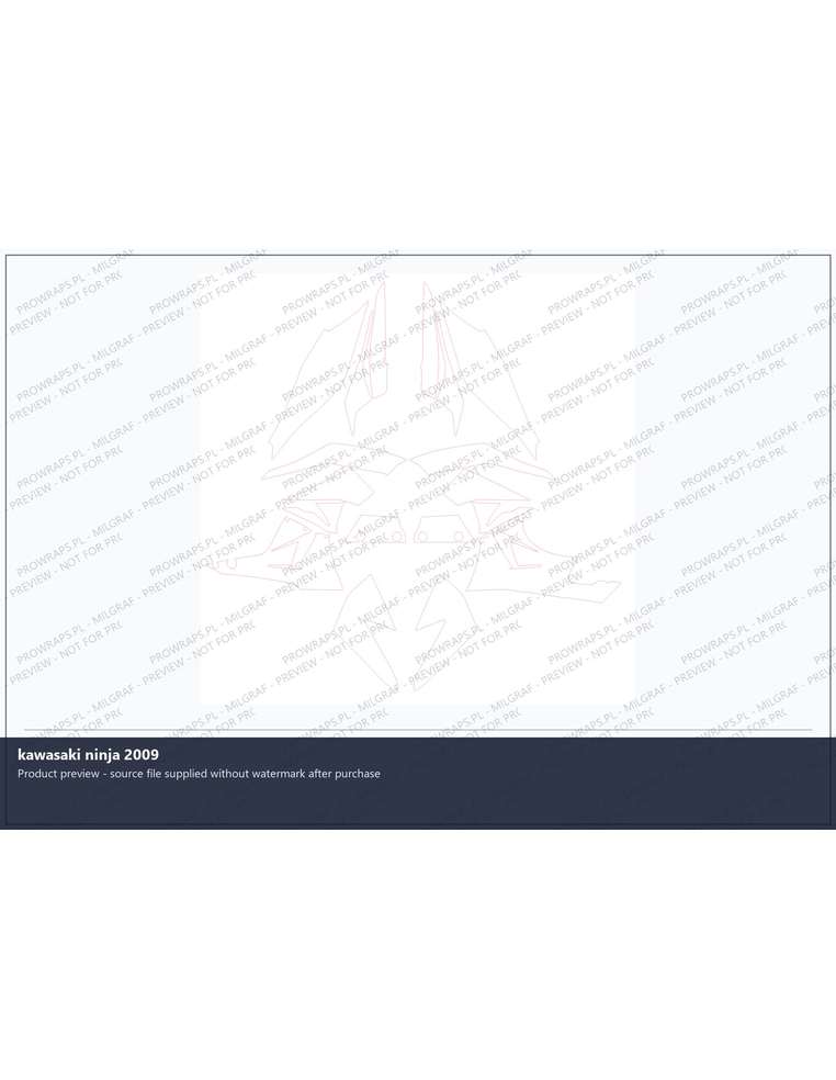 PPF Template - kawasaki ninja 2009