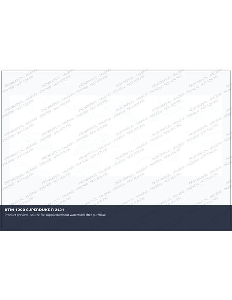 PPF Template - KTM 1290 SUPERDUKE R 2021