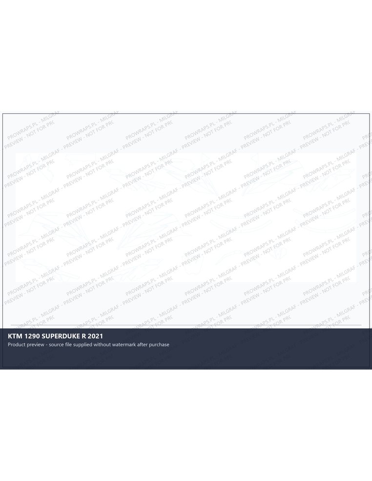 PPF Template - KTM 1290 SUPERDUKE R 2021