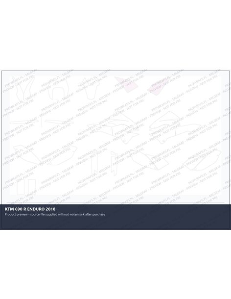 PPF Template - KTM 690 R ENDURO 2018