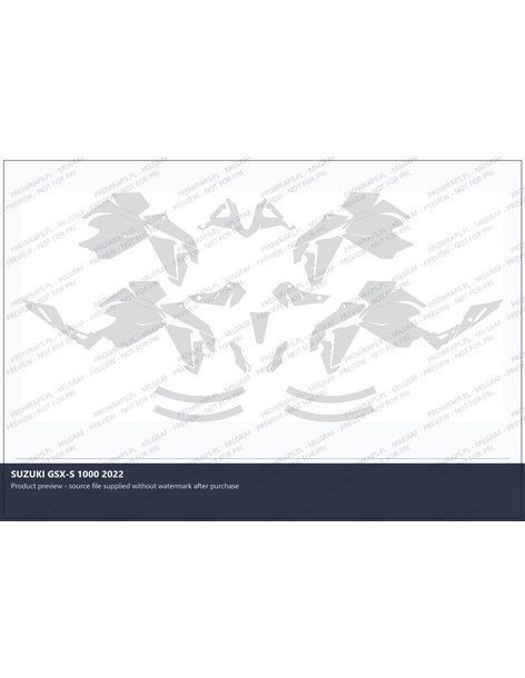 PPF Template - SUZUKI GSX-S 1000 2022