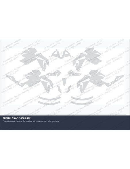 PPF Template - SUZUKI GSX-S 1000 2022