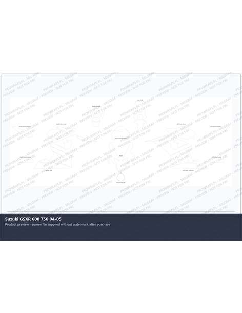 PPF Template - Suzuki GSXR 600 750 04-05