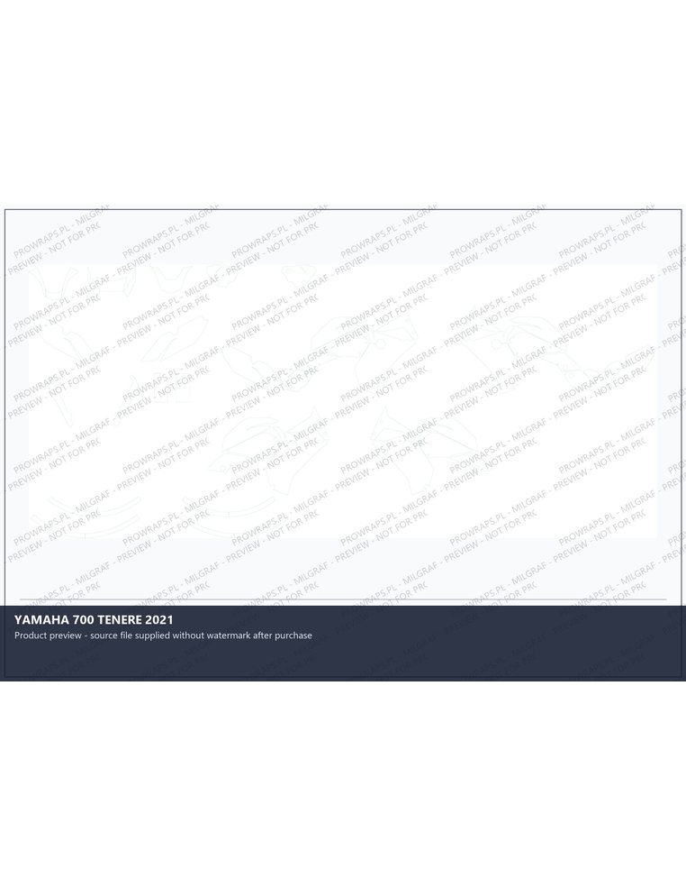 PPF Template - YAMAHA 700 TENERE 2021