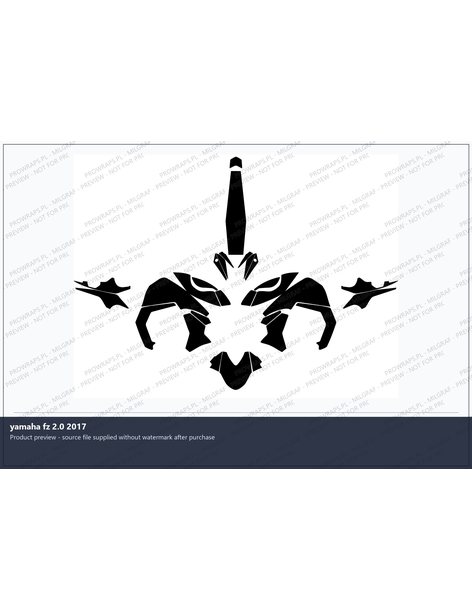 PPF Template - yamaha fz 2.0 2017
