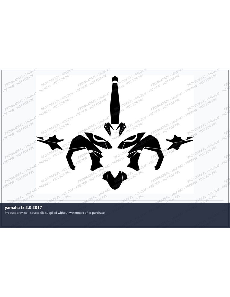 PPF Template - yamaha fz 2.0 2017