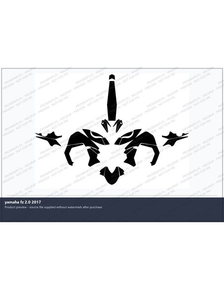 PPF Template - yamaha fz 2.0 2017
