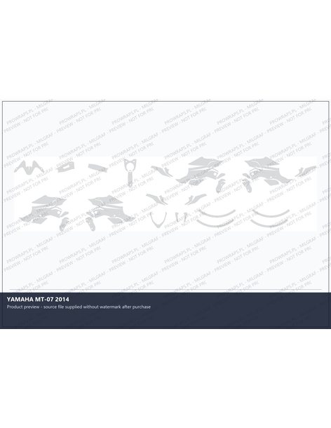 PPF Template - YAMAHA MT-07 2014