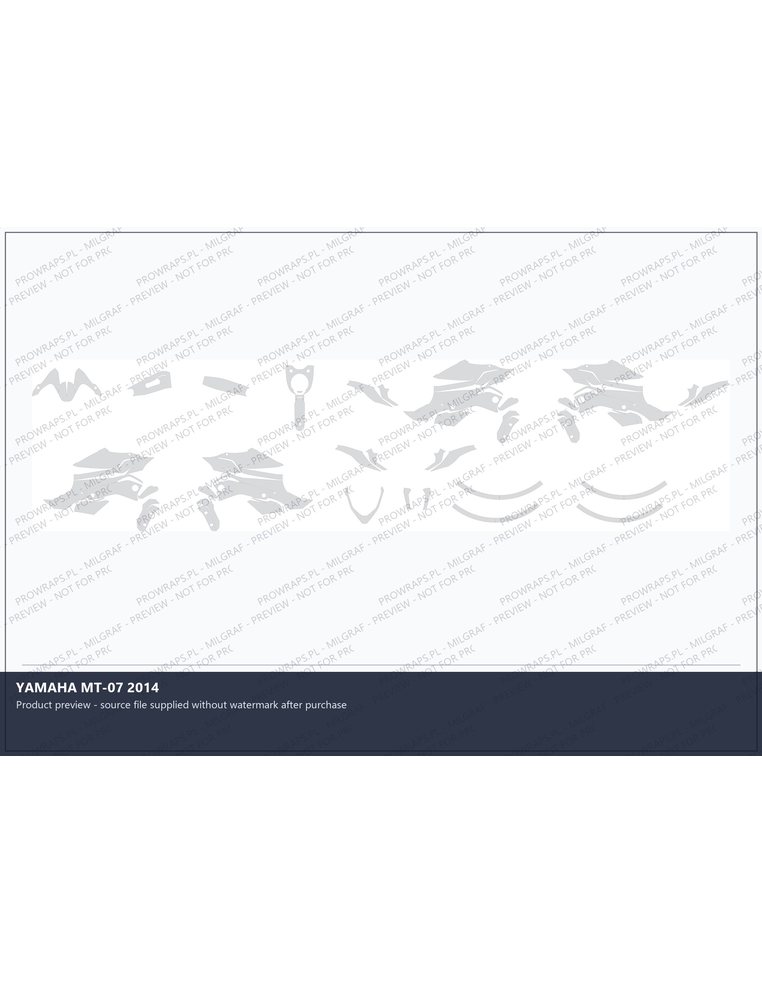 PPF Template - YAMAHA MT-07 2014
