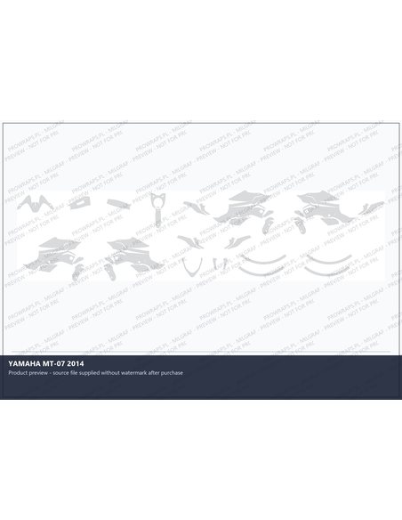 PPF Template - YAMAHA MT-07 2014