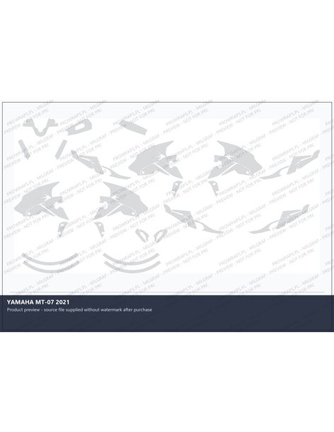 PPF Template - YAMAHA MT-07 2021