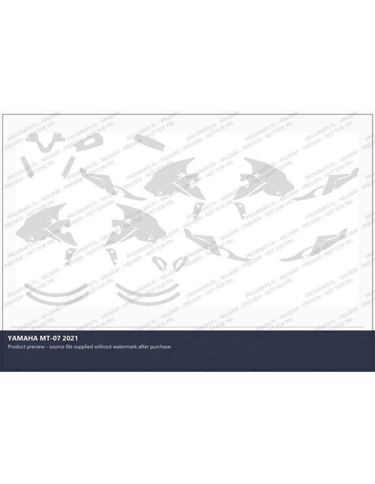 PPF Template - YAMAHA MT-07 2021