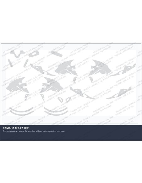 PPF Template - YAMAHA MT-07 2021
