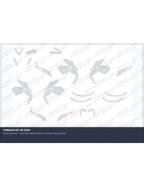 PPF Template - YAMAHA MT-09 2020