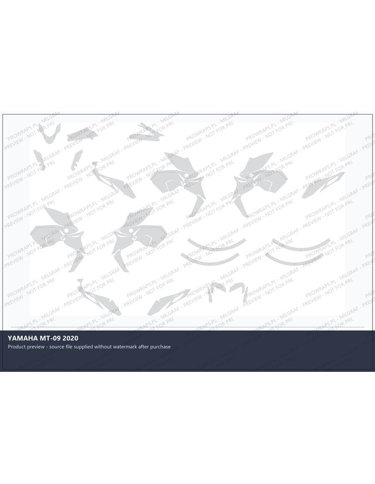 PPF Template - YAMAHA MT-09 2020