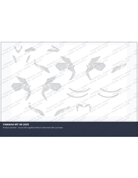 PPF Template - YAMAHA MT-09 2020