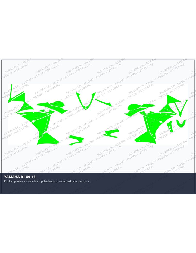 PPF Template - YAMAHA R1 09-13
