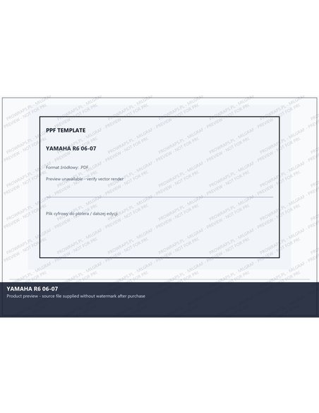 PPF Template - YAMAHA R6 06-07