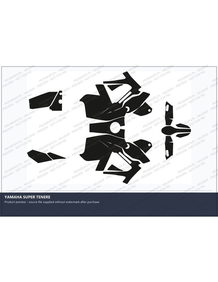 PPF Template - YAMAHA SUPER TENERE