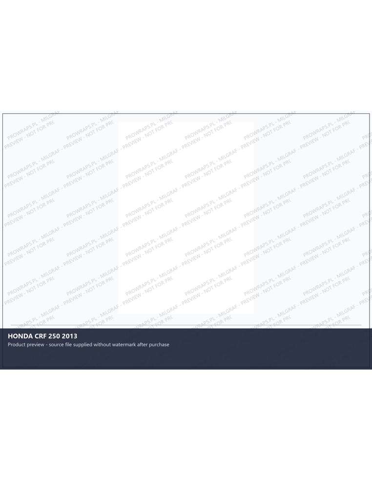 PPF Template - HONDA CRF 250 2013