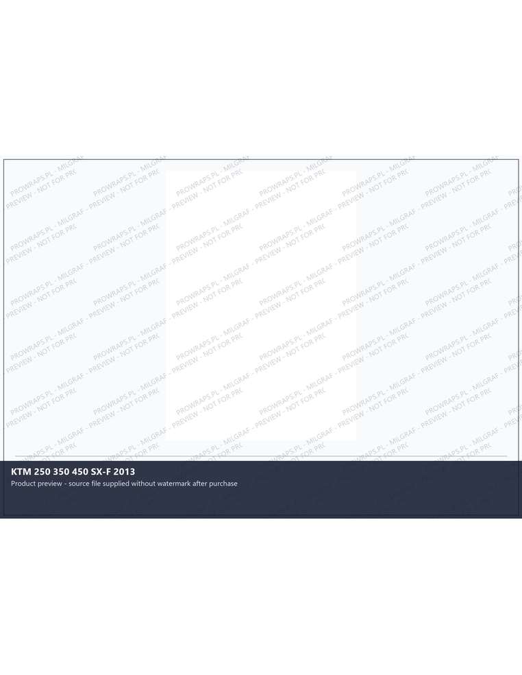 PPF Template - KTM 250 350 450 SX-F 2013