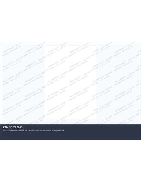 PPF Template - KTM 50 SX 2013
