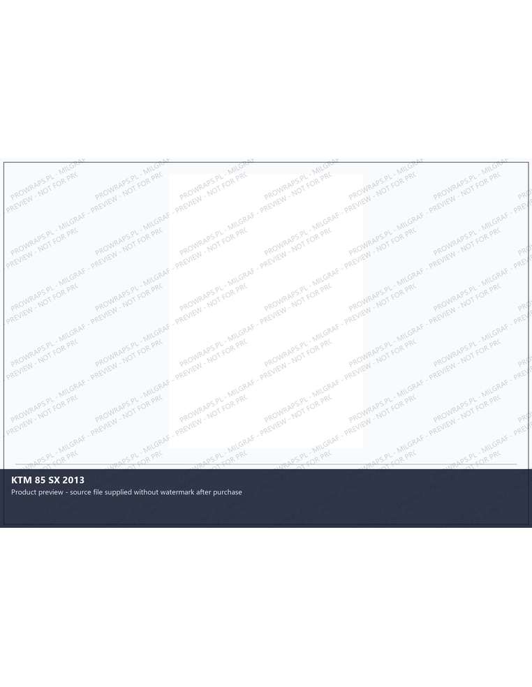 PPF Template - KTM 85 SX 2013