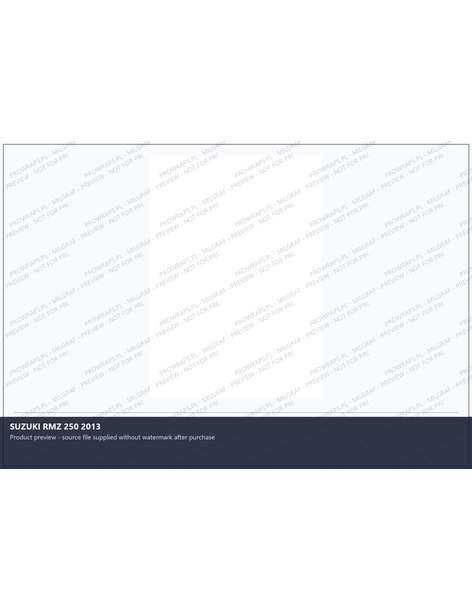 PPF Template - SUZUKI RMZ 250 2013
