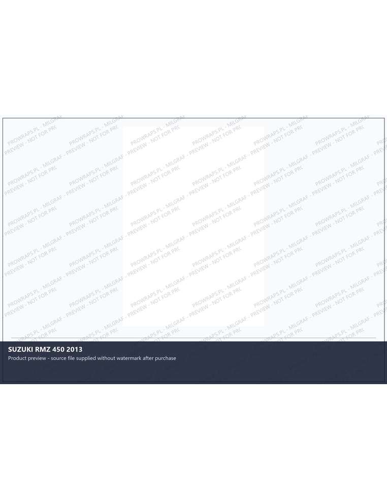 PPF Template - SUZUKI RMZ 450 2013
