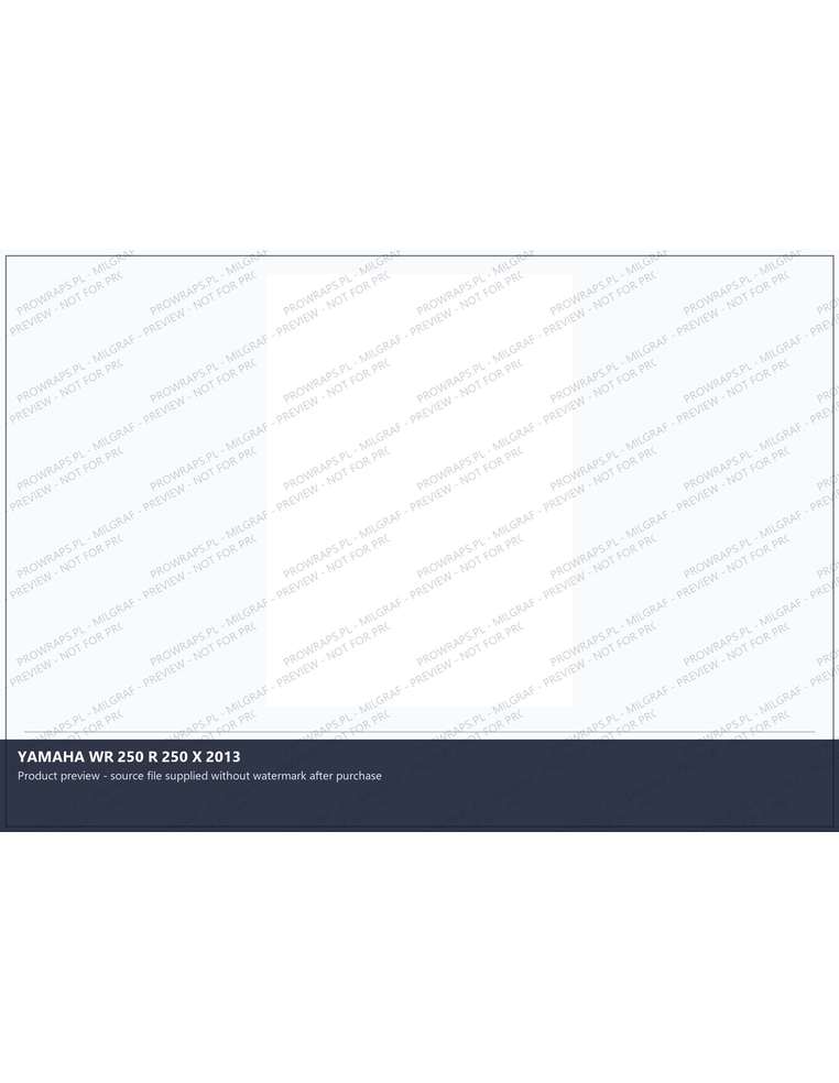 PPF Template - YAMAHA WR 250 R 250 X 2013