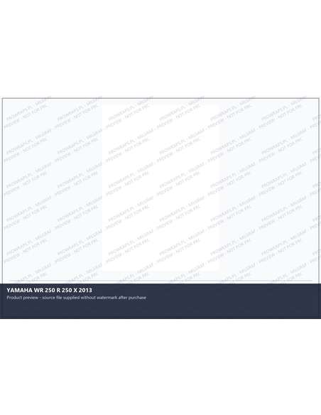 PPF Template - YAMAHA WR 250 R 250 X 2013