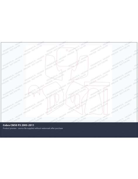 PPF Template - Cobra CM50 P3 2003-2011