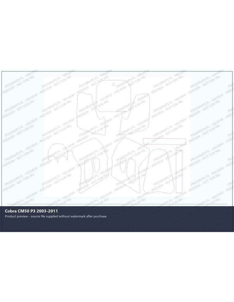 PPF Template - Cobra CM50 P3 2003-2011