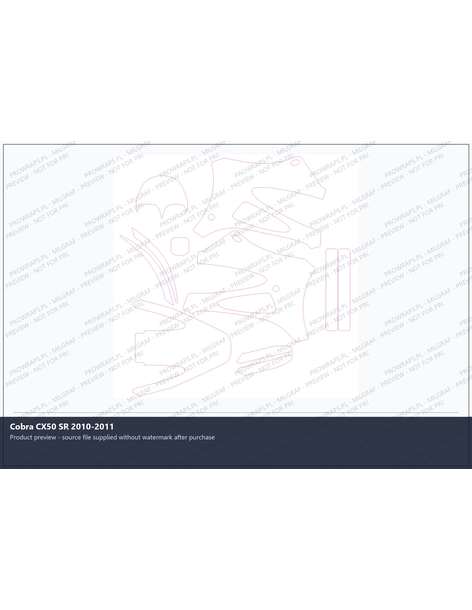 PPF Template - Cobra CX50 SR 2010-2011