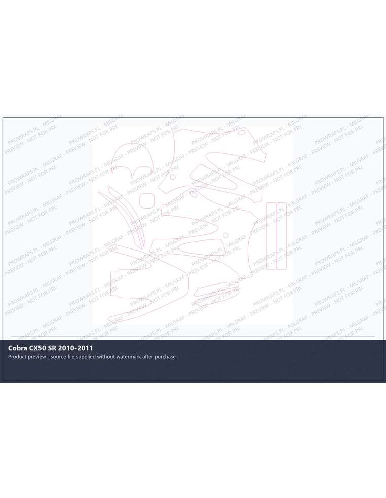 PPF Template - Cobra CX50 SR 2010-2011