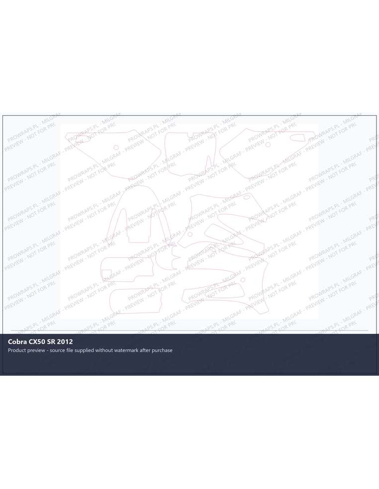 PPF Template - Cobra CX50 SR 2012