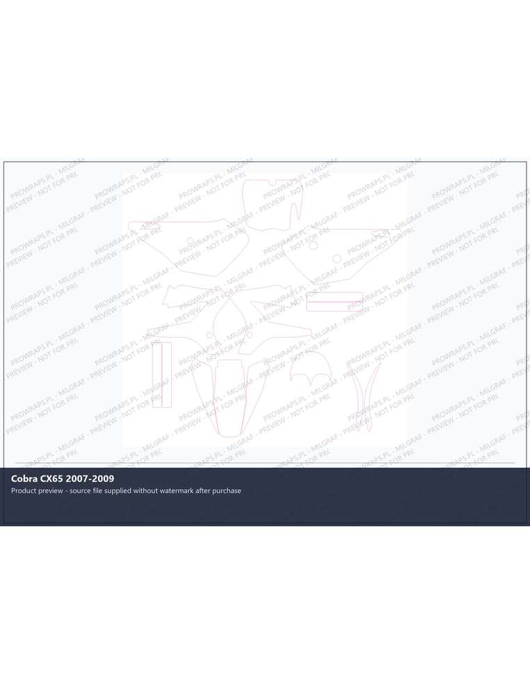 PPF Template - Cobra CX65 2007-2009