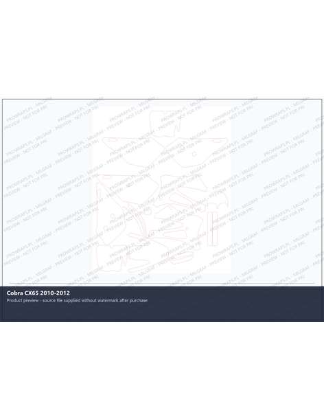 PPF Template - Cobra CX65 2010-2012