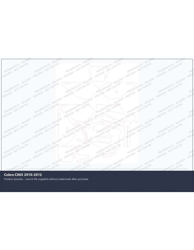 PPF Template - Cobra CX65 2010-2012