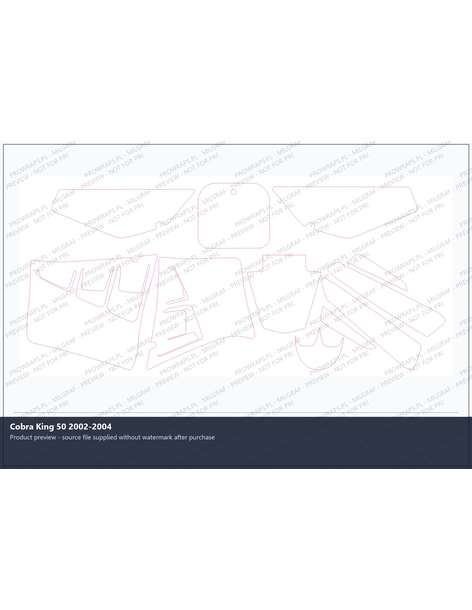 PPF Template - Cobra King 50 2002-2004